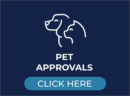pet approval link button and text